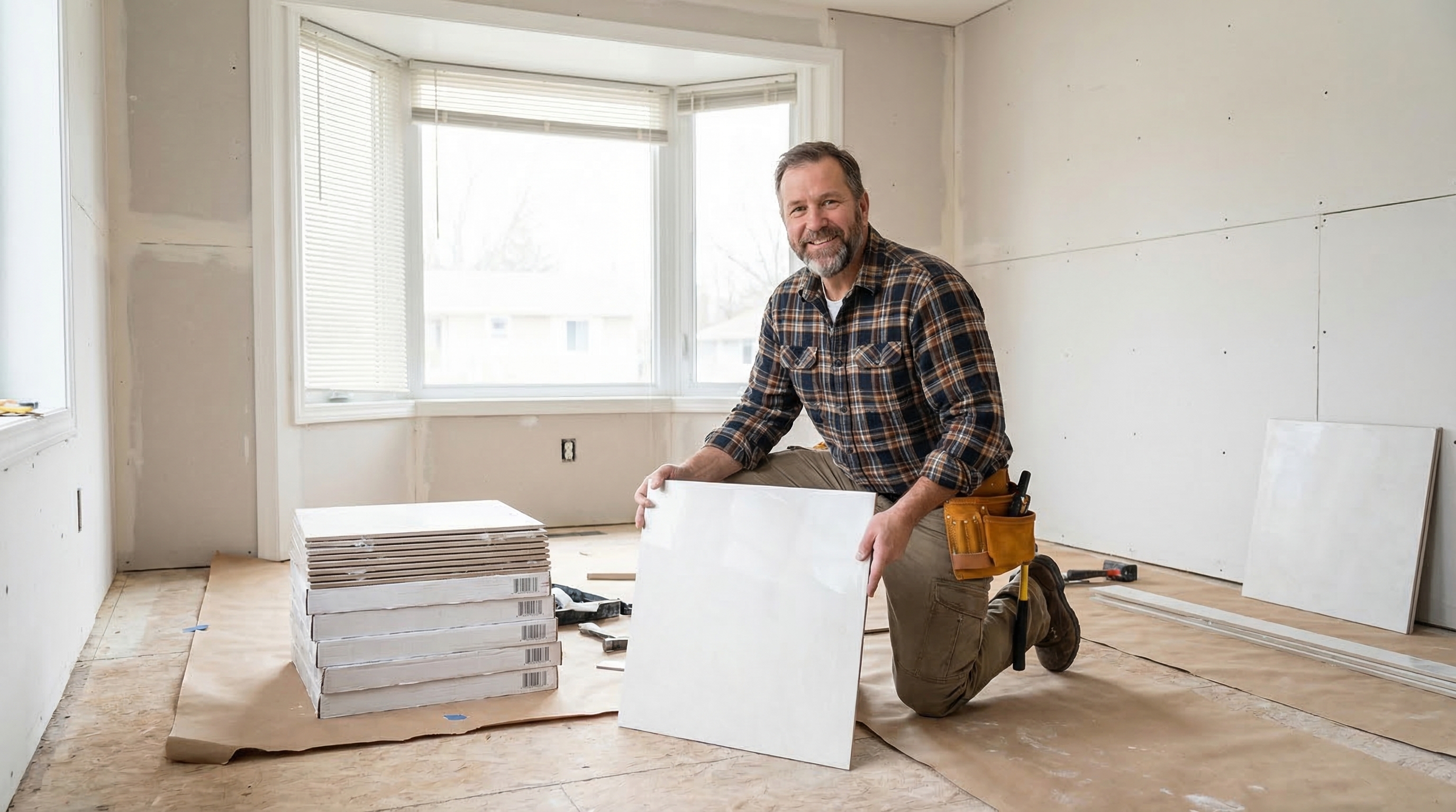 Beautiful flooring installation